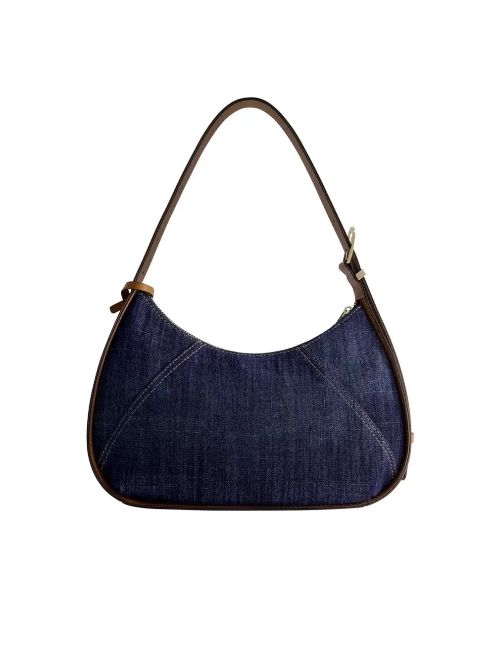 Bolso Hobo Metal Horseshoe en Denim - imagen 4