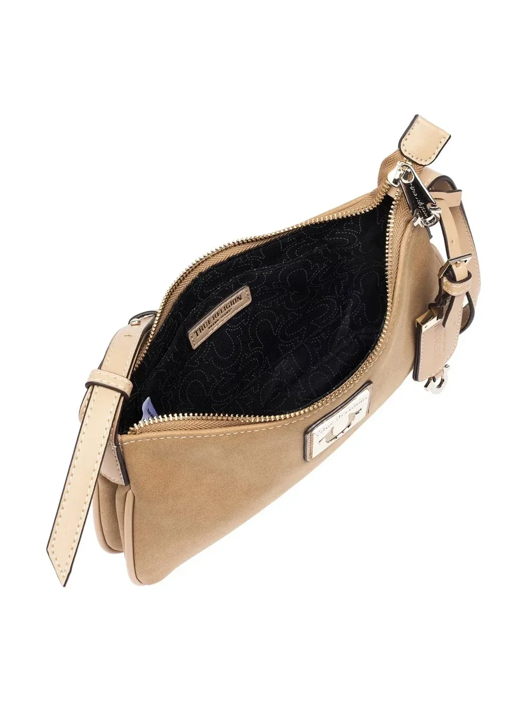 Bolso de Hombro con Placa de Logo en Gamuza - imagen 6