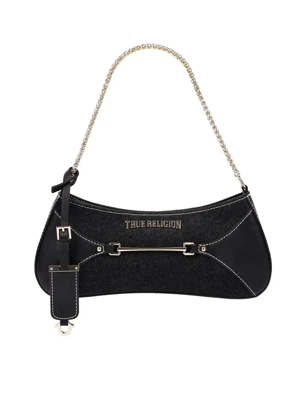 Bolso de Hombro en Denim con Cremallera Superior - imagen 6
