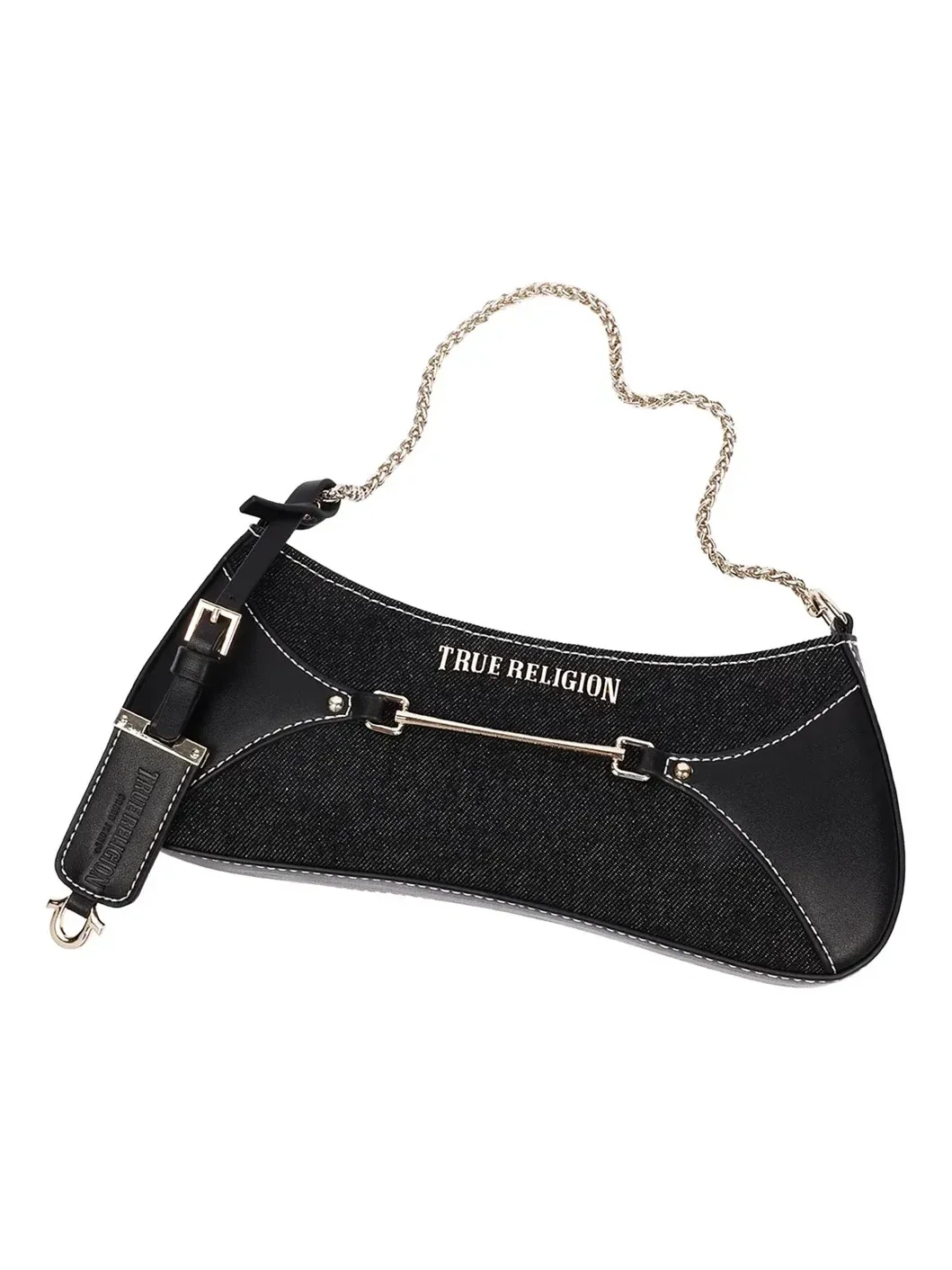 Bolso de Hombro en Denim con Cremallera Superior - imagen 7