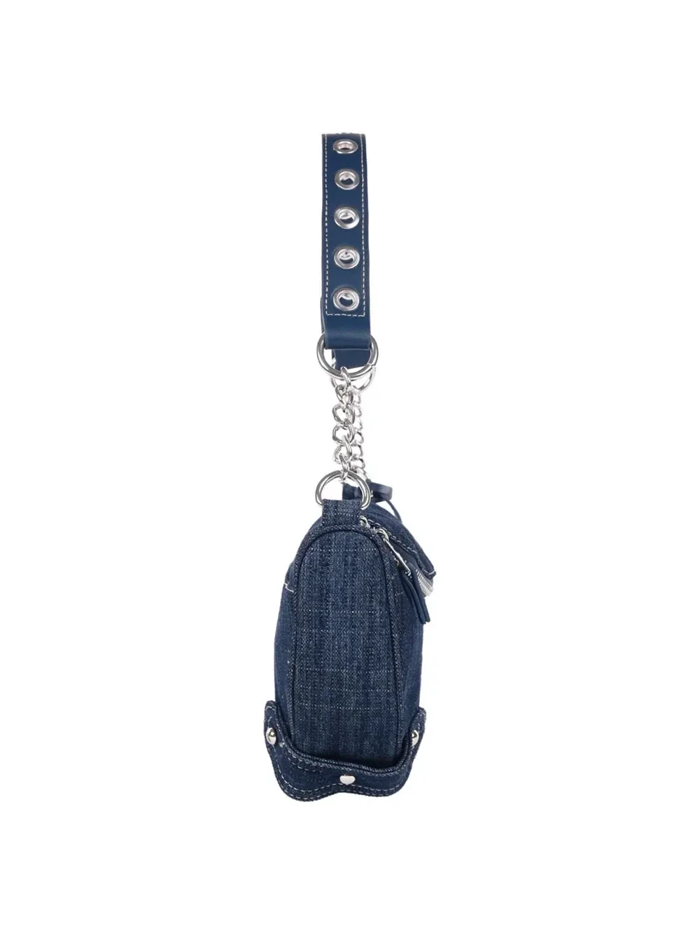 Bolso Hobo en Denim con Cadena - imagen 5
