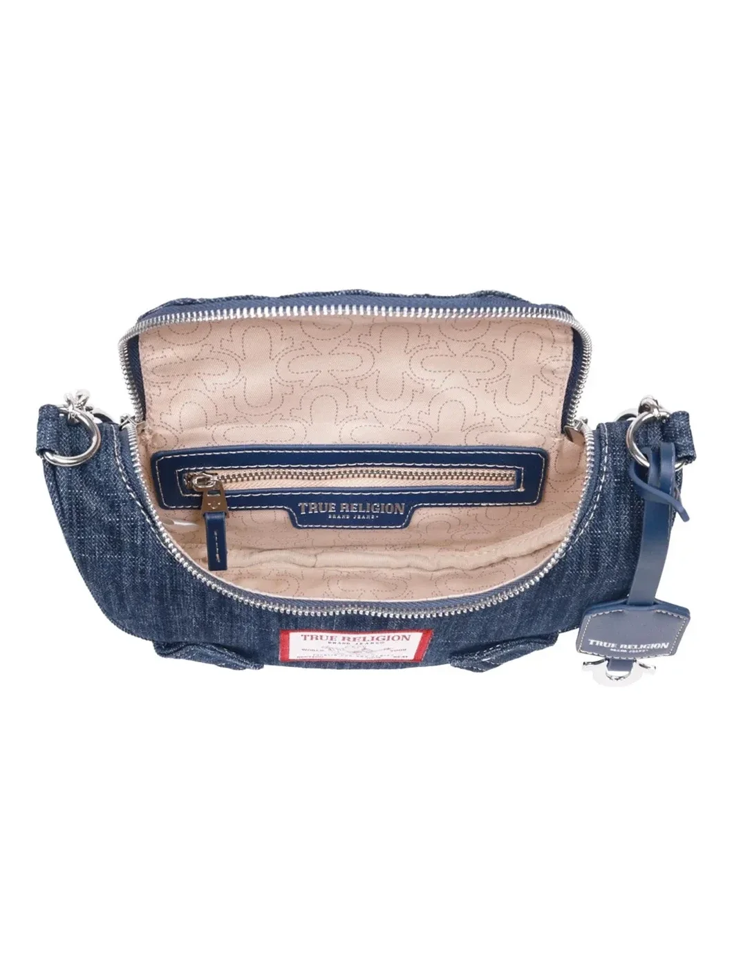 Bolso Hobo en Denim con Cadena - imagen 8