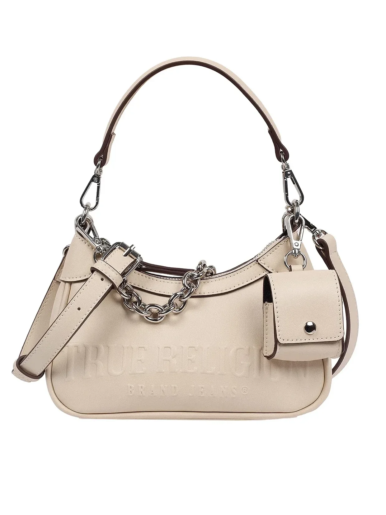 Bolso Hobo Trapunto con Cremallera Superior