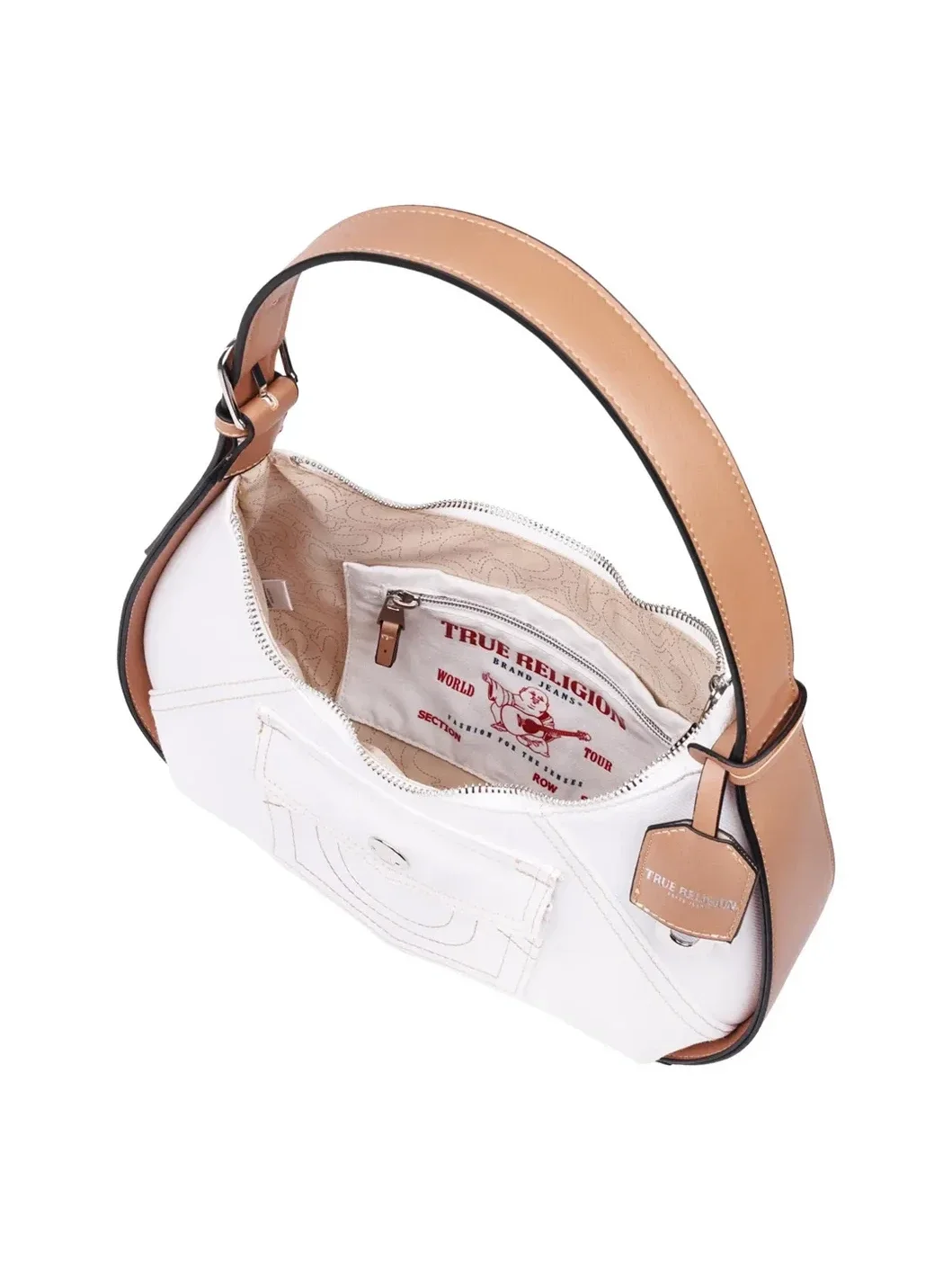 Bolso Hobo Mediano con Bolsillo de Herradura - imagen 6