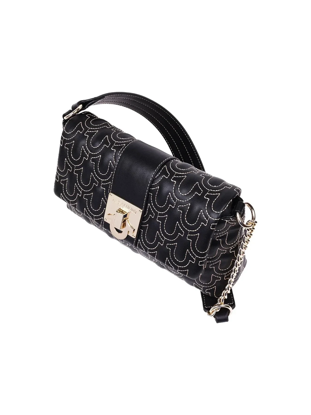 Bolso de Hombro Horseshoe Quilt Logo Plaque Flap - imagen 4