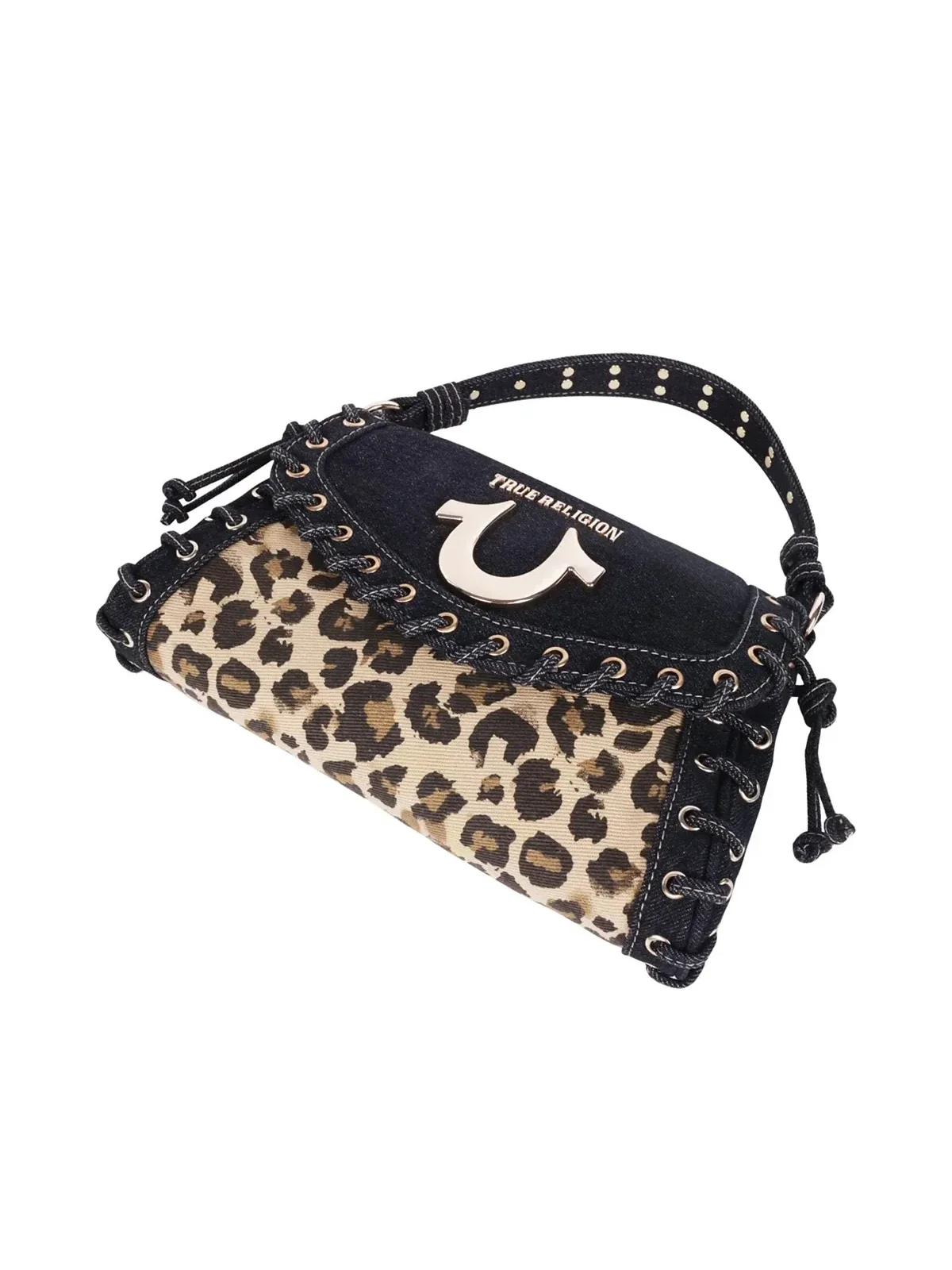 Bolso con Solapa en Denim Leopard - imagen 4