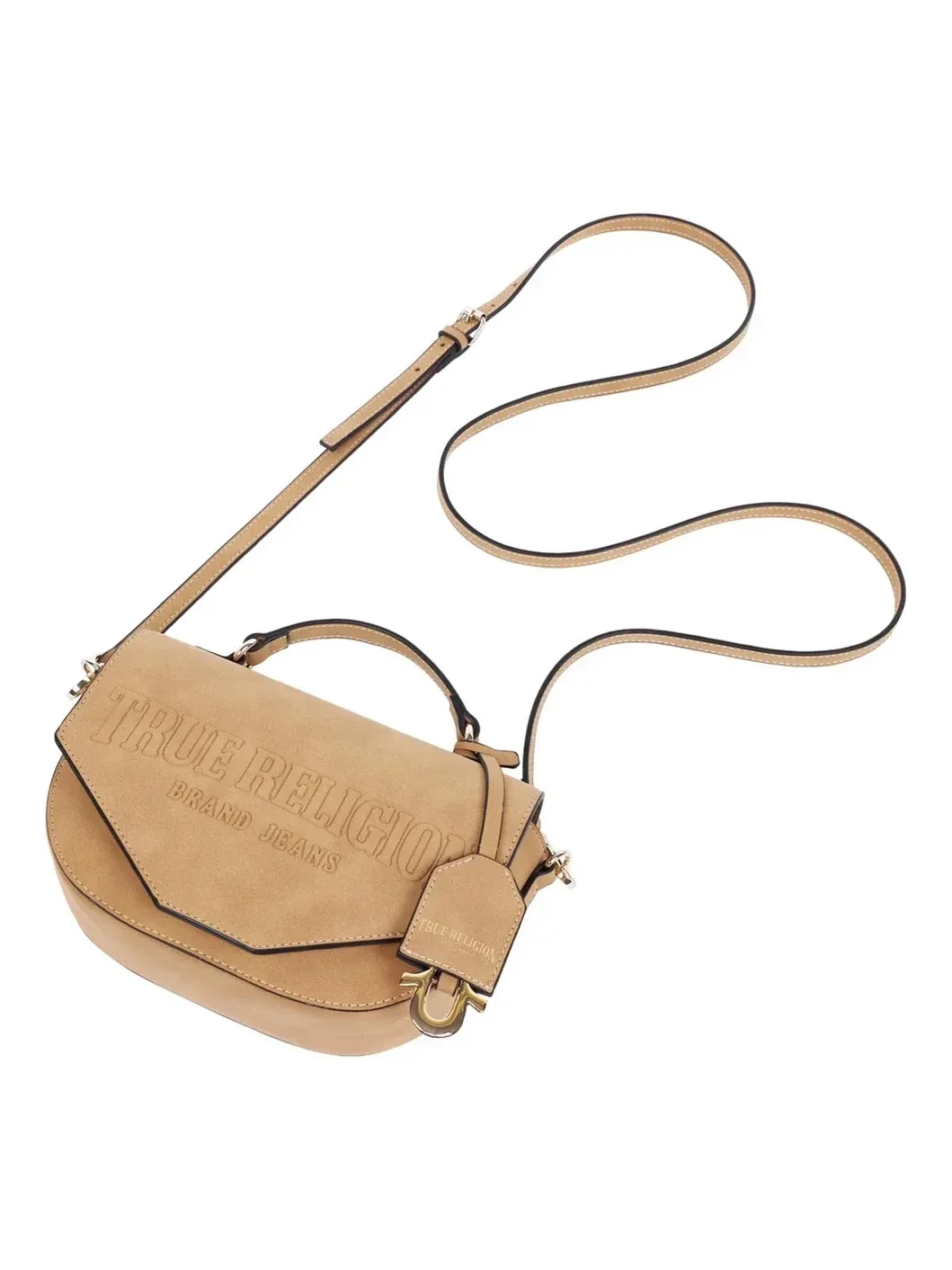 Bolso Cruzado Trapunto con Solapa en Ante - imagen 3