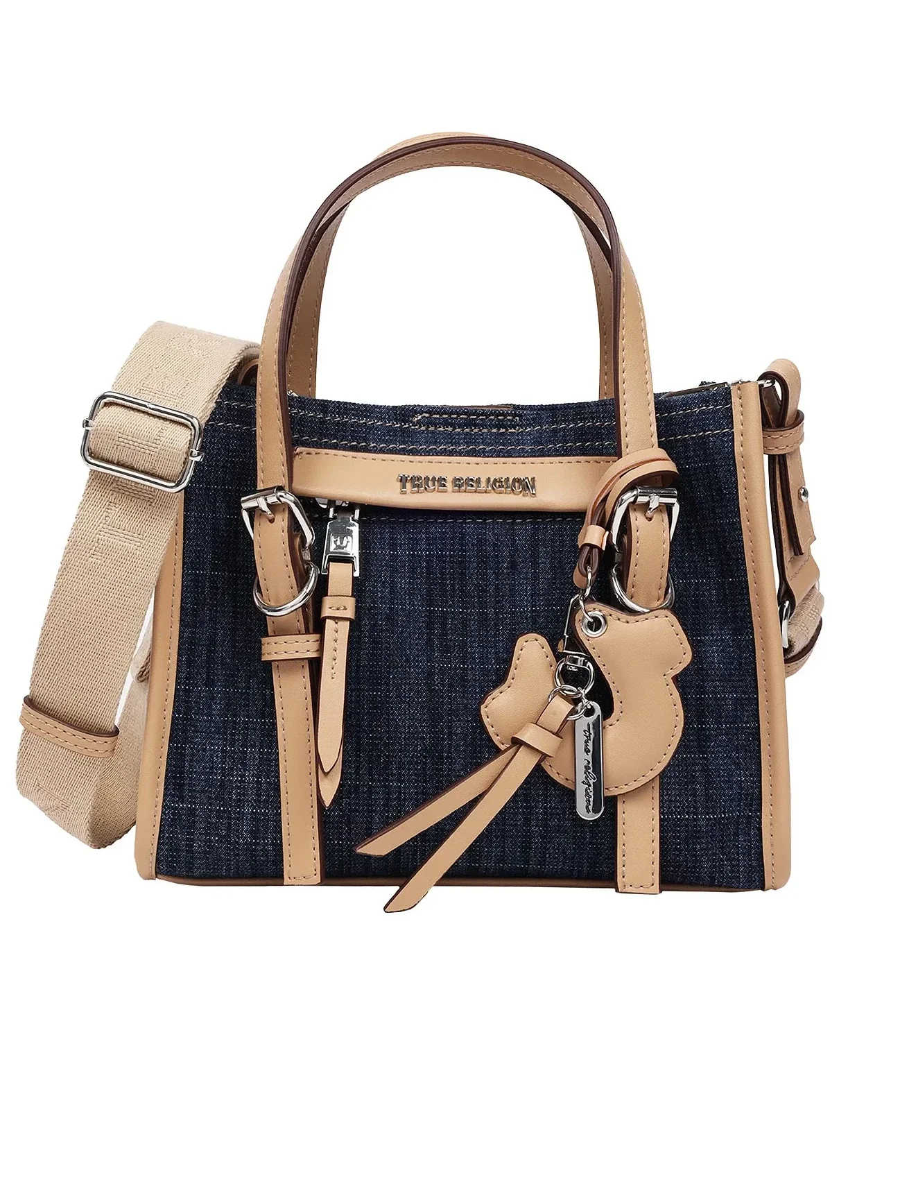 Bolso Mini Tote Dangle en denim