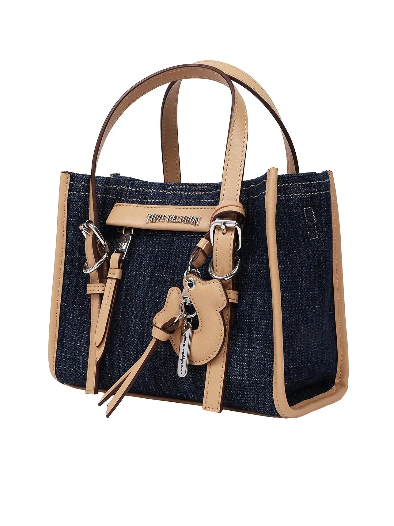Bolso Mini Tote Dangle en denim - imagen 3