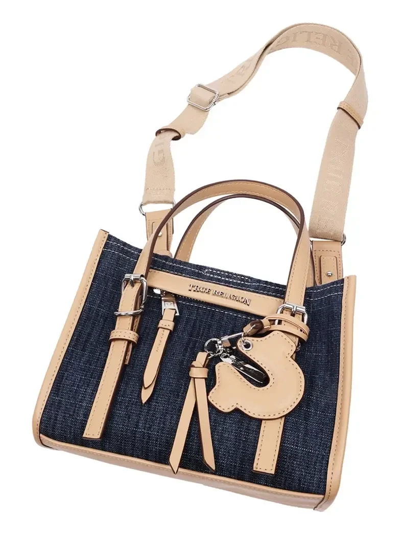 Bolso Mini Tote Dangle en denim - imagen 4