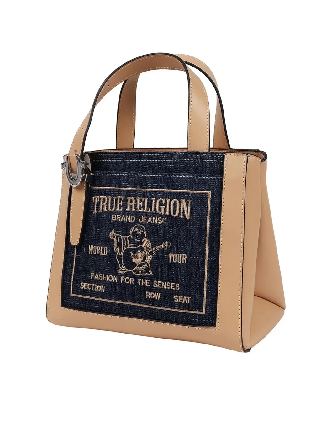 Bolso Crossbody Tote Arvin Buddha Motif en Denim - imagen 3
