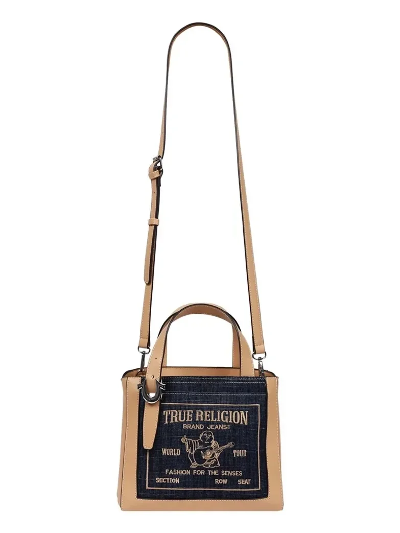 Bolso Crossbody Tote Arvin Buddha Motif en Denim - imagen 6