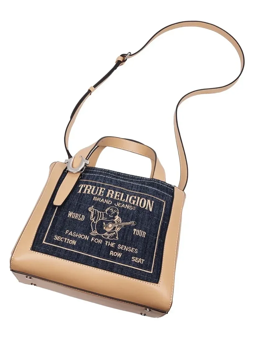 Bolso Crossbody Tote Arvin Buddha Motif en Denim - imagen 8