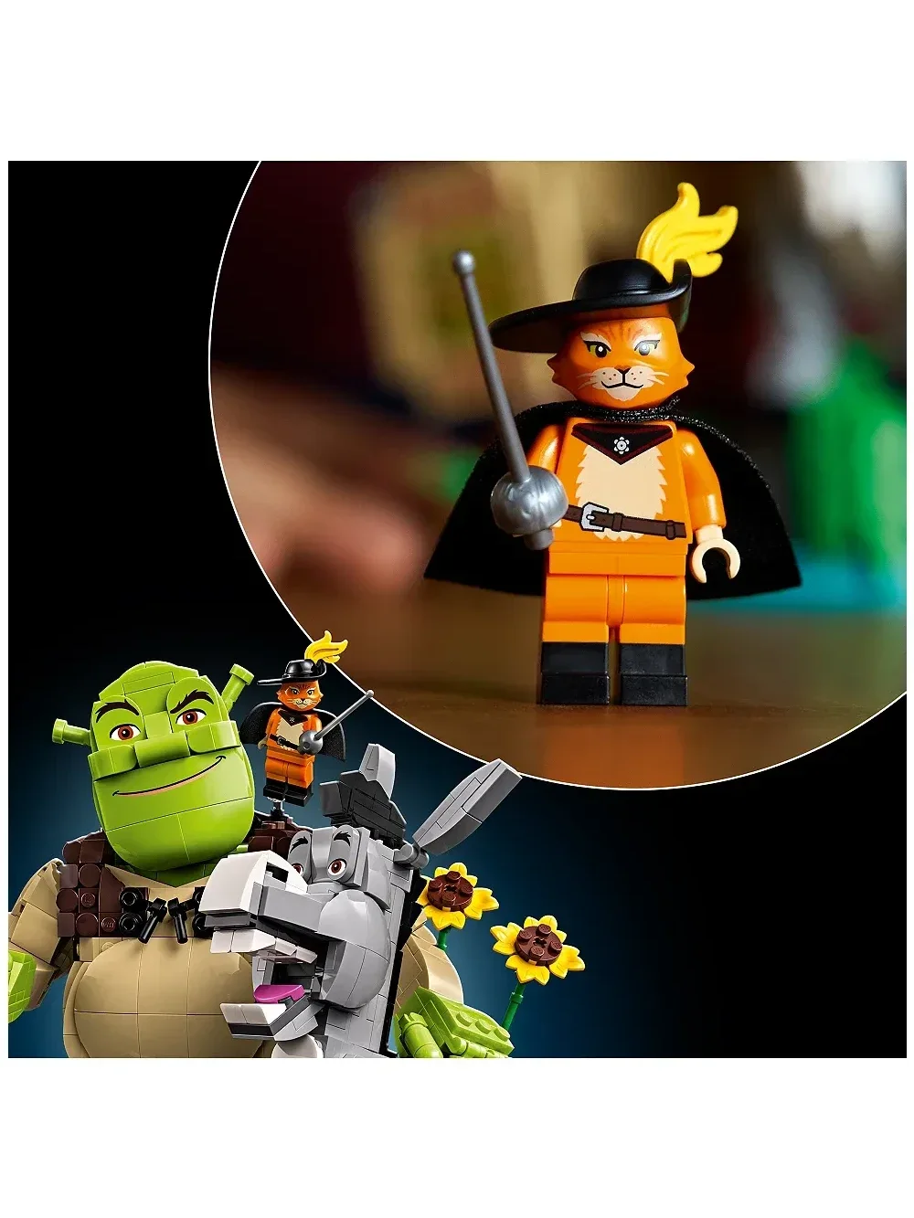 Set de Construccion Shrek Donkey y Gato con Botas - imagen 3