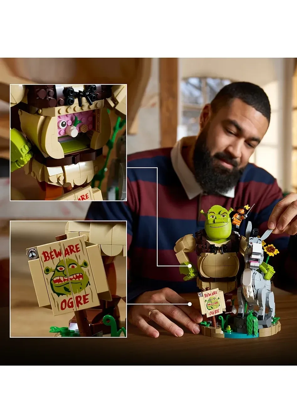 Set de Construccion Shrek Donkey y Gato con Botas - imagen 6