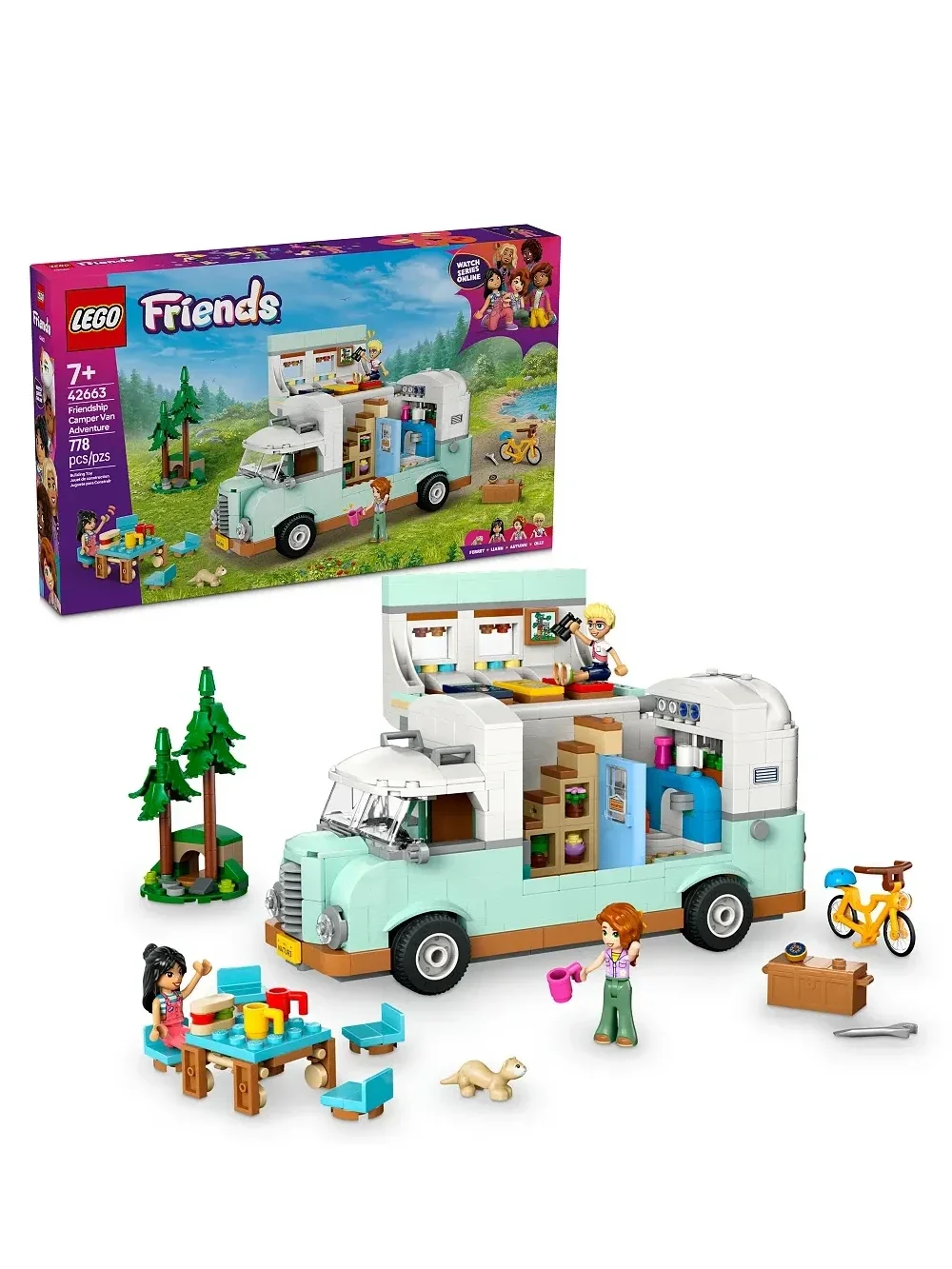 Set de Juego Camper Van de Aventura Friends