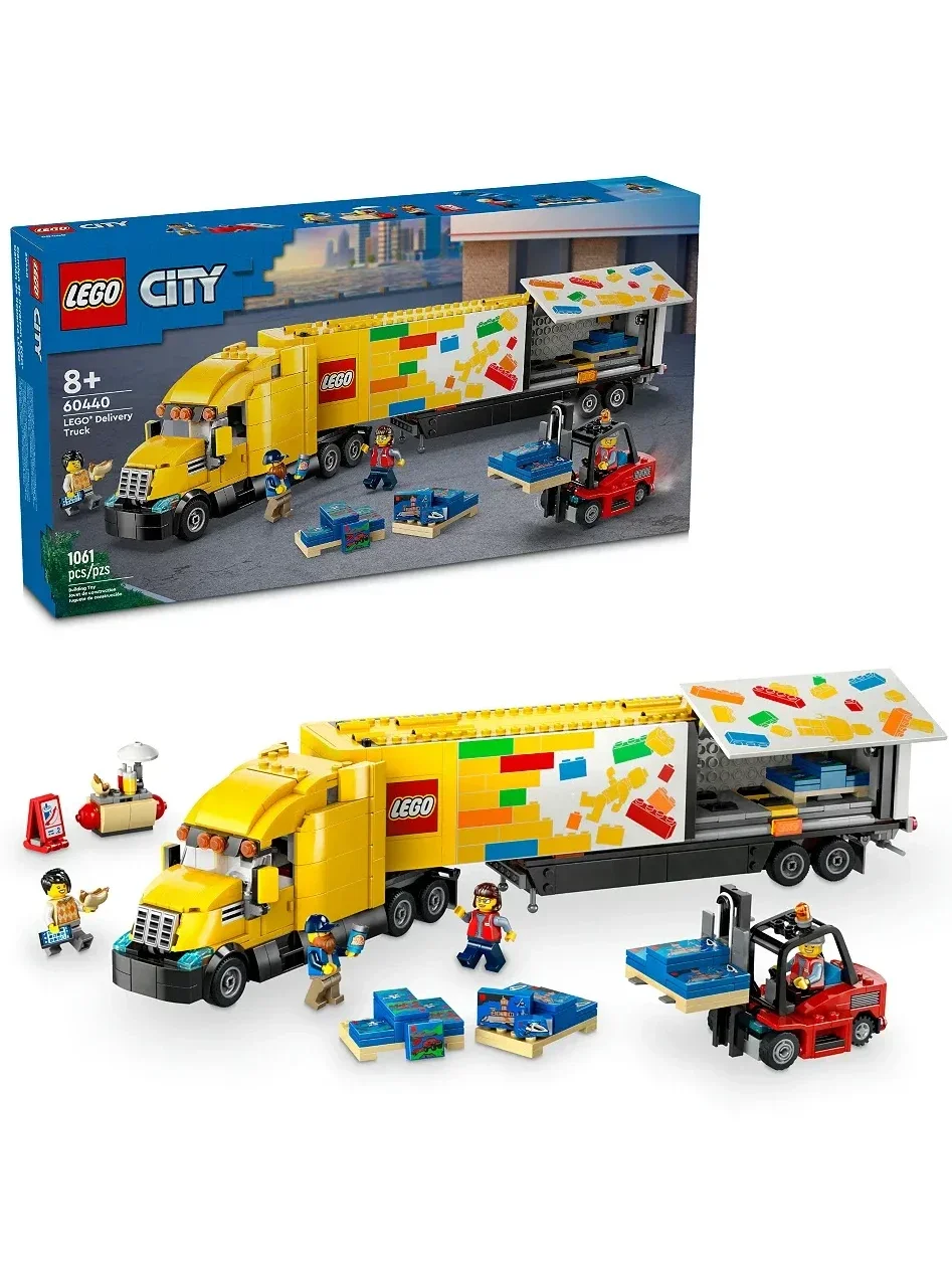 Set de Construccion City Camion de Reparto Amarillo