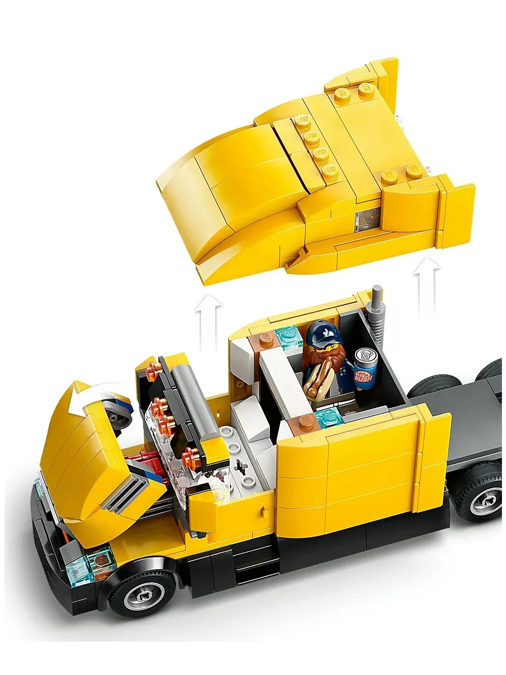 Set de Construccion City Camion de Reparto Amarillo - imagen 5