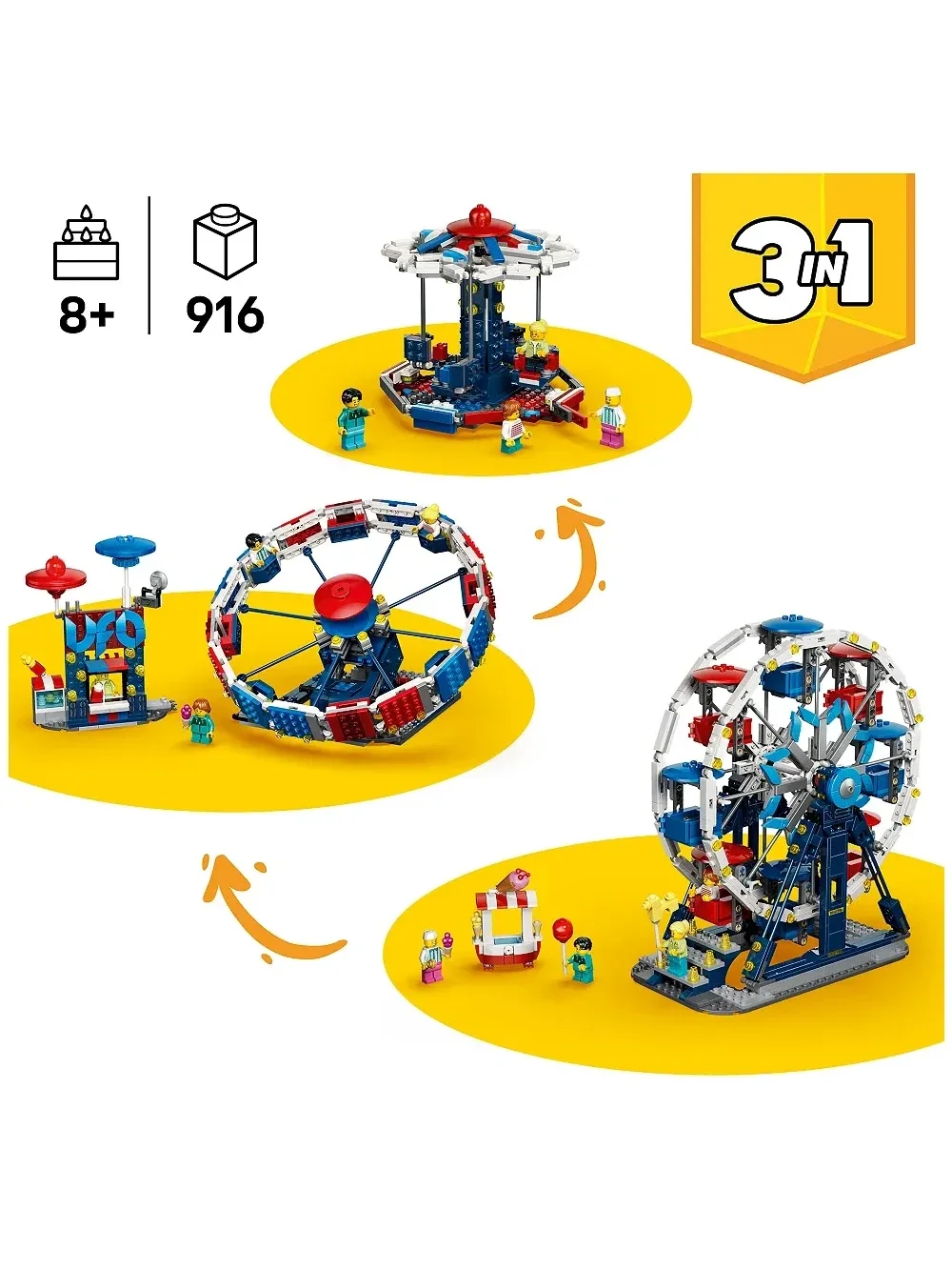 Set de Construcción Iconic Ferris Wheel 3 en 1 - imagen 2