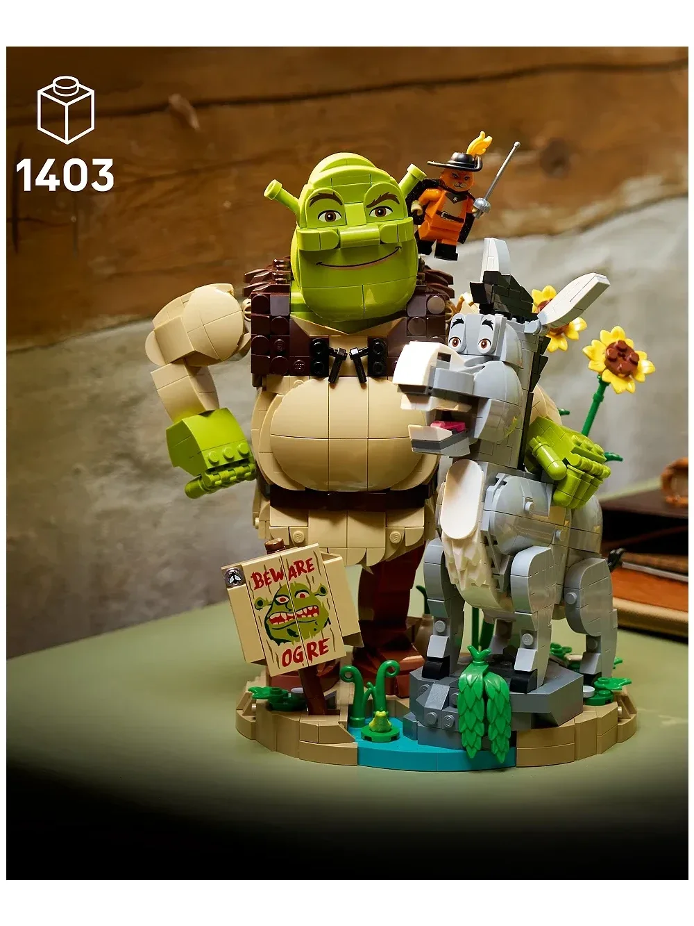 Set de Construccion Shrek Donkey y Gato con Botas - imagen 4