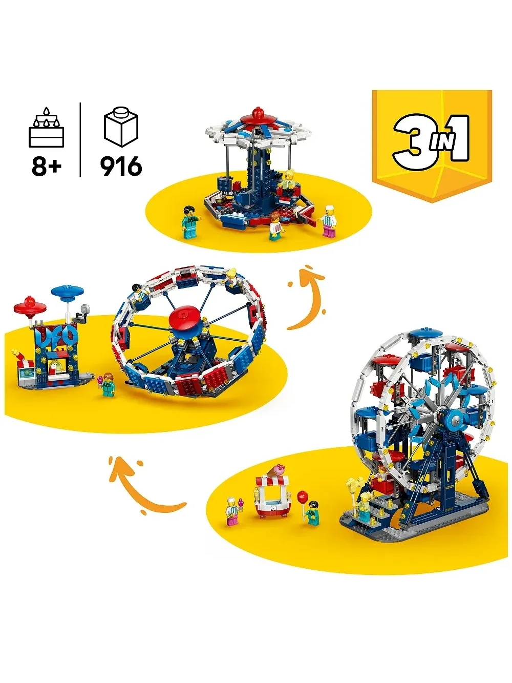 Set de Construcción Iconic Ferris Wheel 3 en 1 - imagen 2