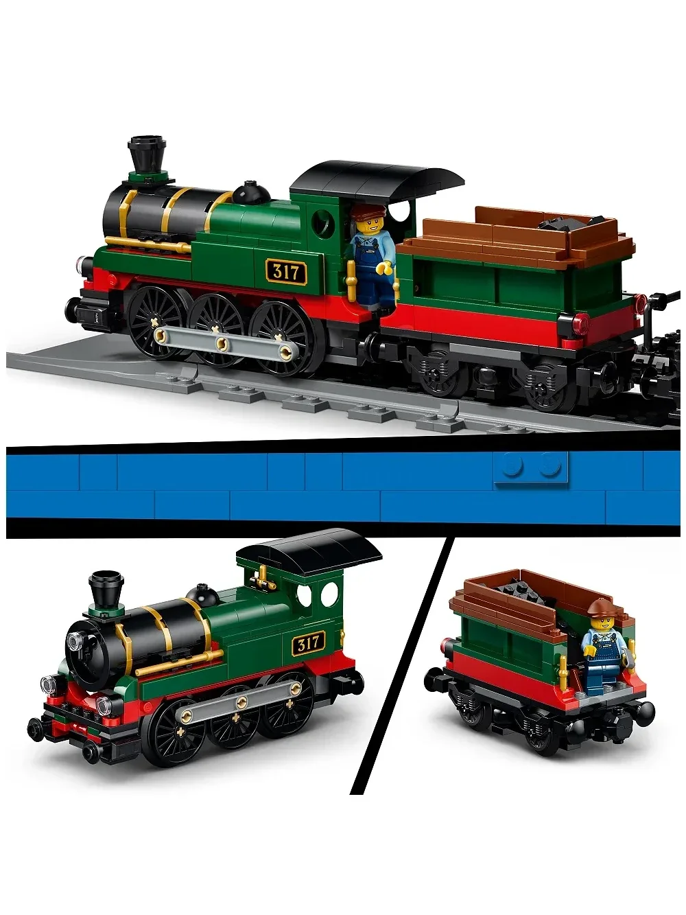 Set de Construcción Tren de Vapor Vintage - imagen 3