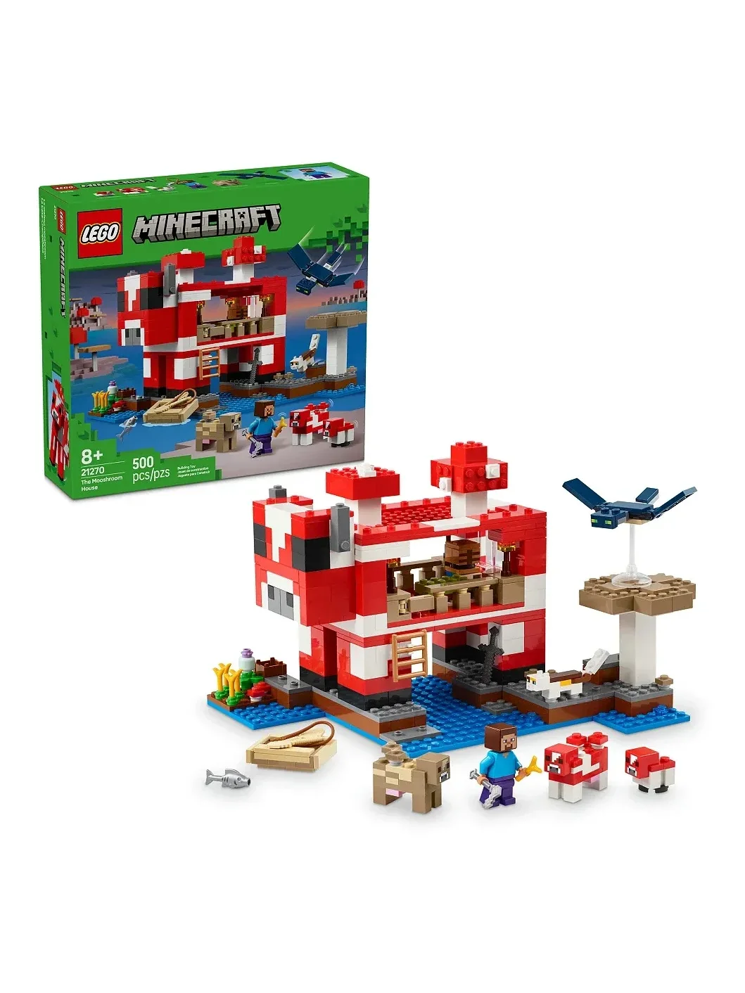 Set de Construcción The Mooshroom House de Minecraft