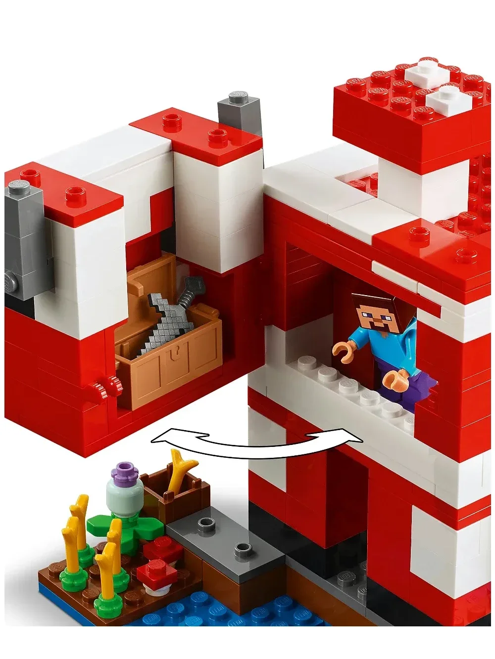 Set de Construcción The Mooshroom House de Minecraft - imagen 6