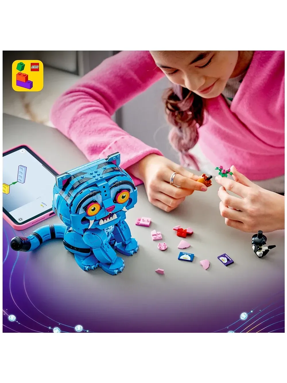 Set de Construcción KPop Demon Hunters Derpy Tiger y Sussie Bird - imagen 7