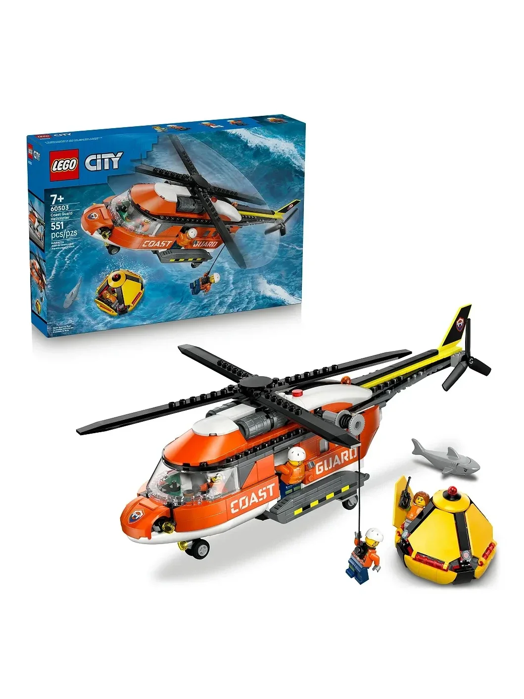 City Coast Guard Helicopter Toy 60503 - Multi