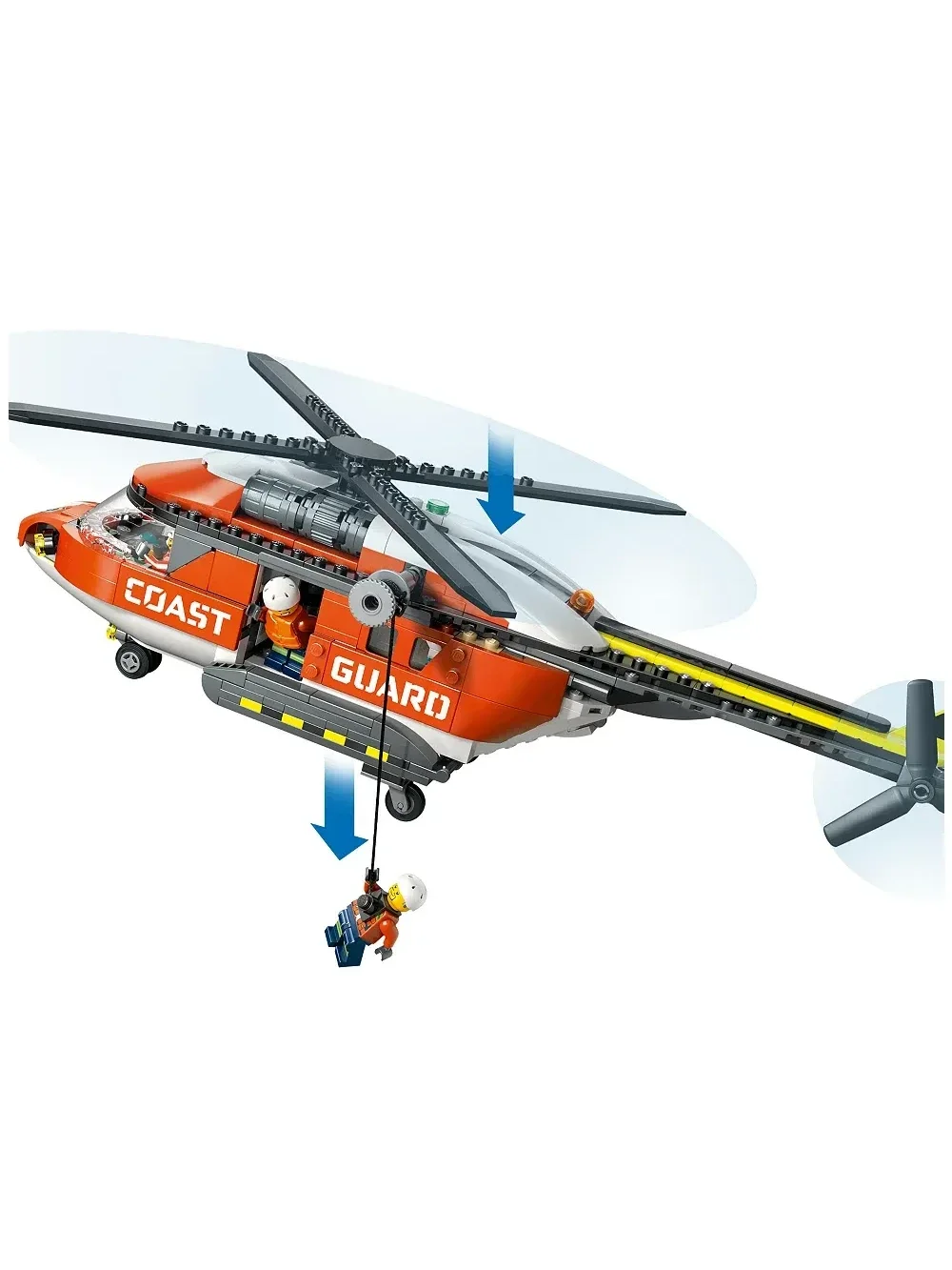 City Coast Guard Helicopter Toy 60503 - Multi - imagen 7