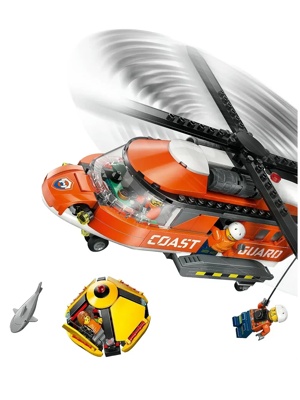 City Coast Guard Helicopter Toy 60503 - Multi - imagen 13