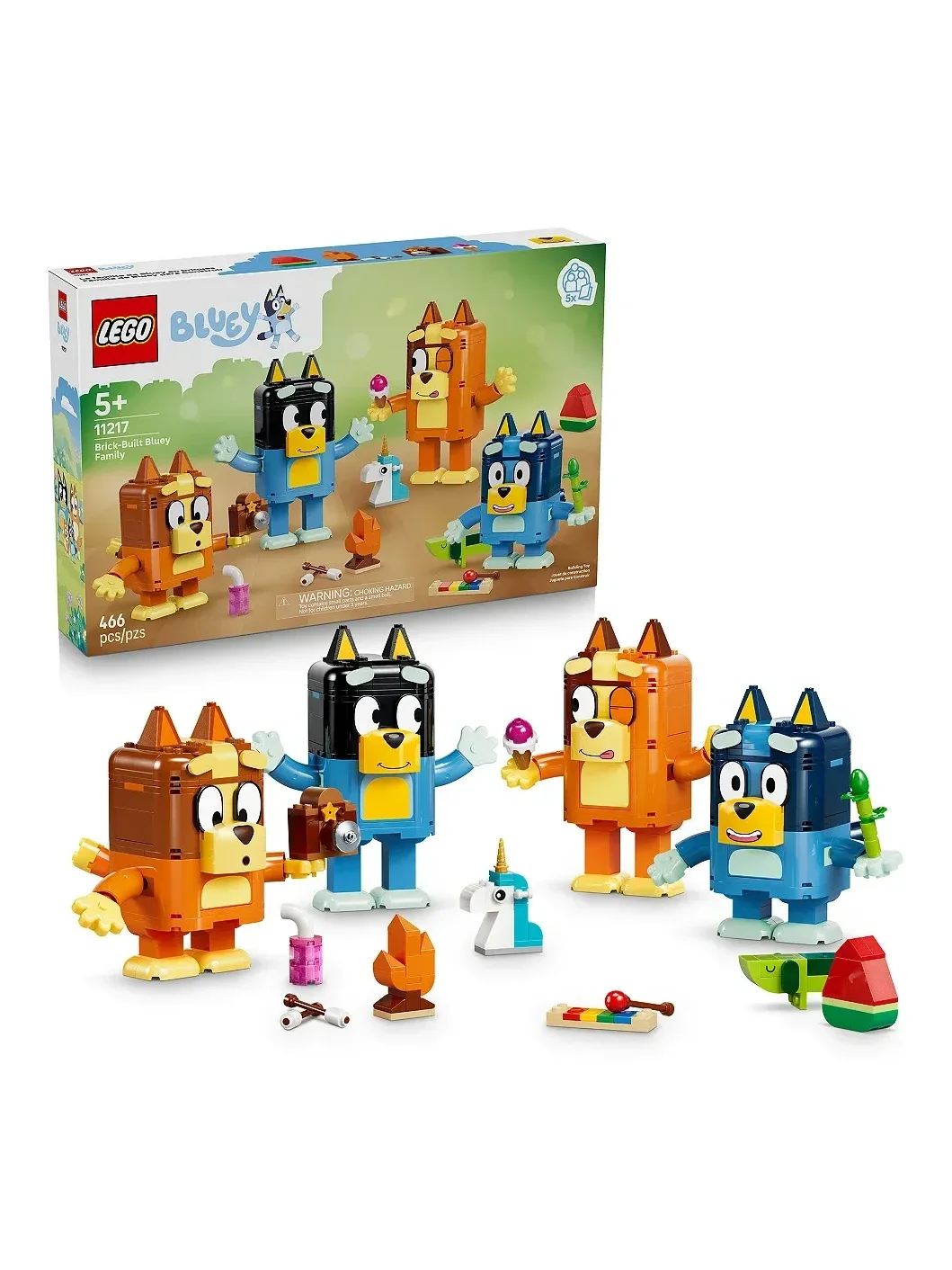 Set de Construcción Brick-Built Bluey Family