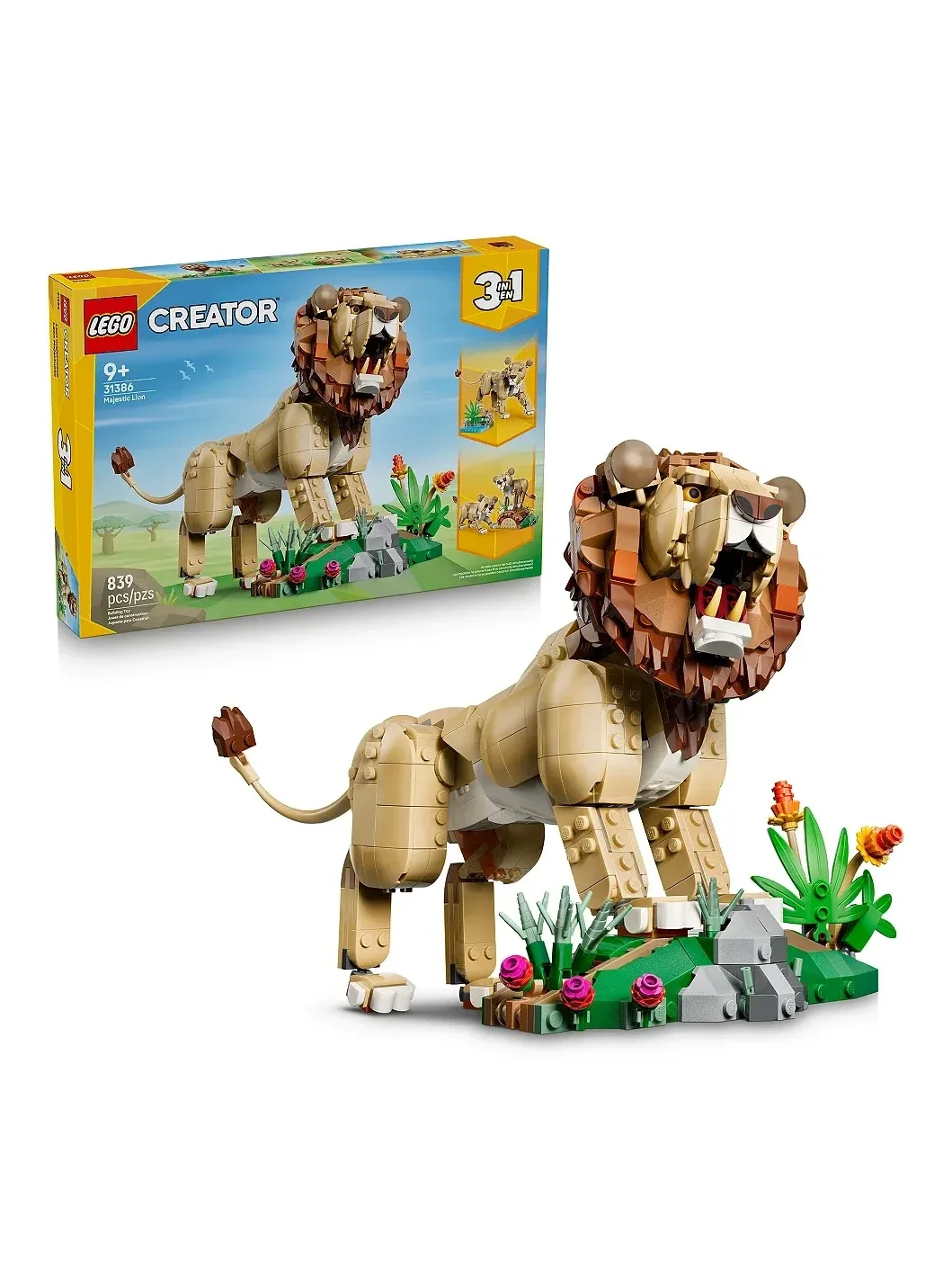 Set de Construccion Majestic Lion Creator 3 in 1