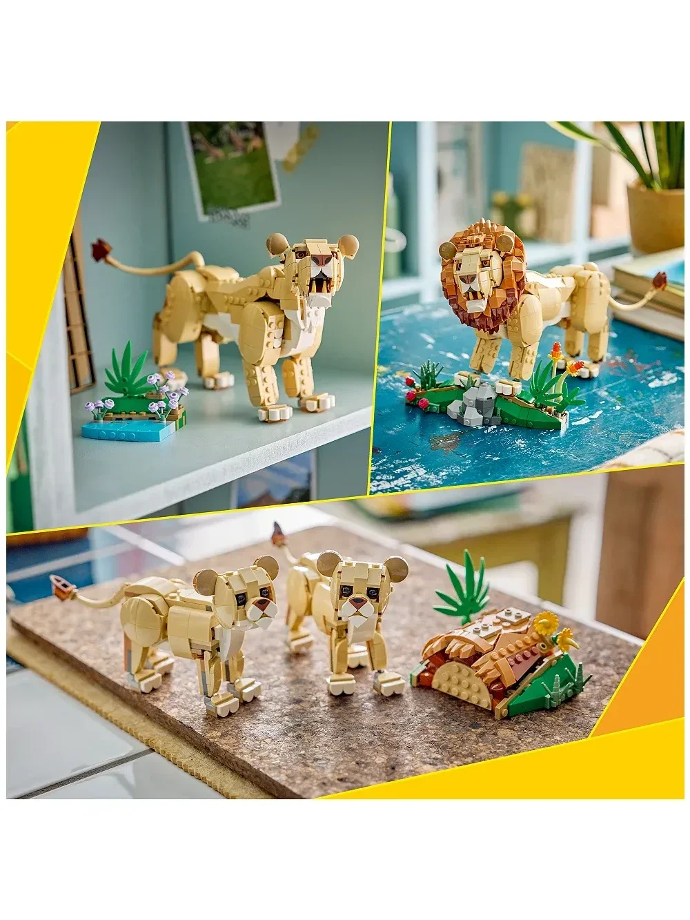 Set de Construccion Majestic Lion Creator 3 in 1 - imagen 4