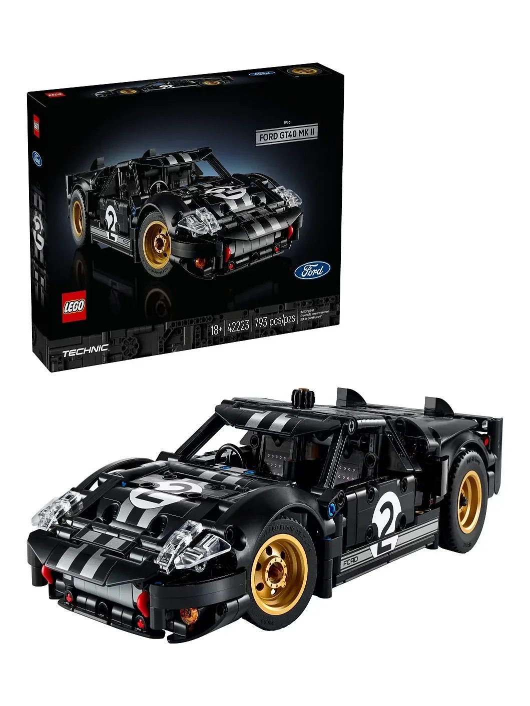 Set de Construcción 1966 Ford GT40 MKII Race Car