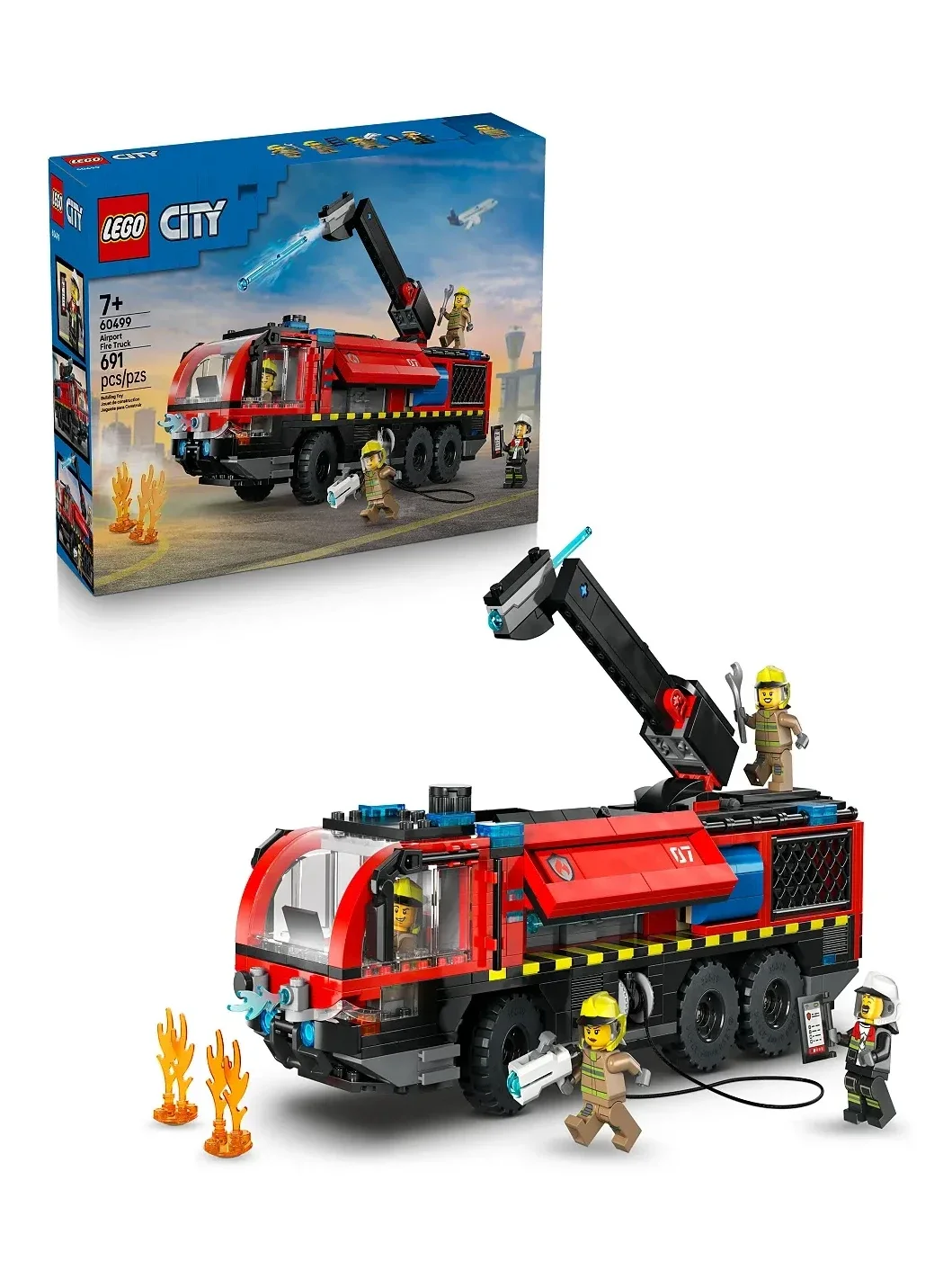 Set de Construcción City Camión de Bomberos del Aeropuerto