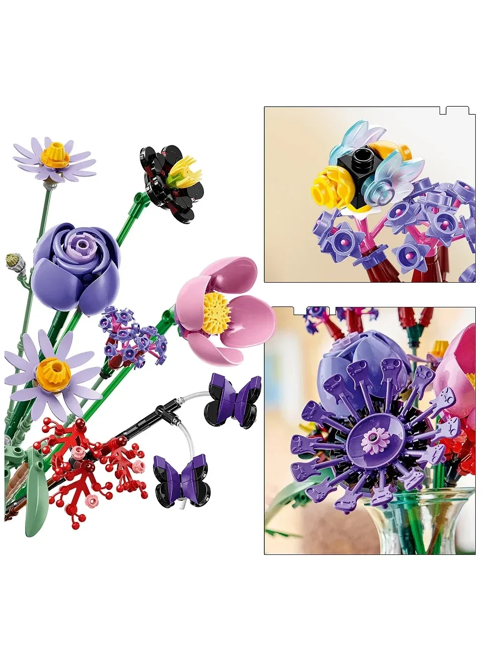 Set de Construcción Olivia Rodrigo s Flower Bouquet - imagen 4