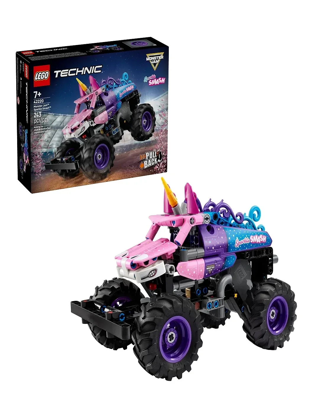 Set de Construcción Monster Jam Sparkle Smash Technic