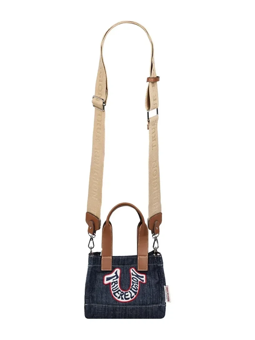 Bolso Mini Tote Retro Horseshoe en Denim - imagen 5