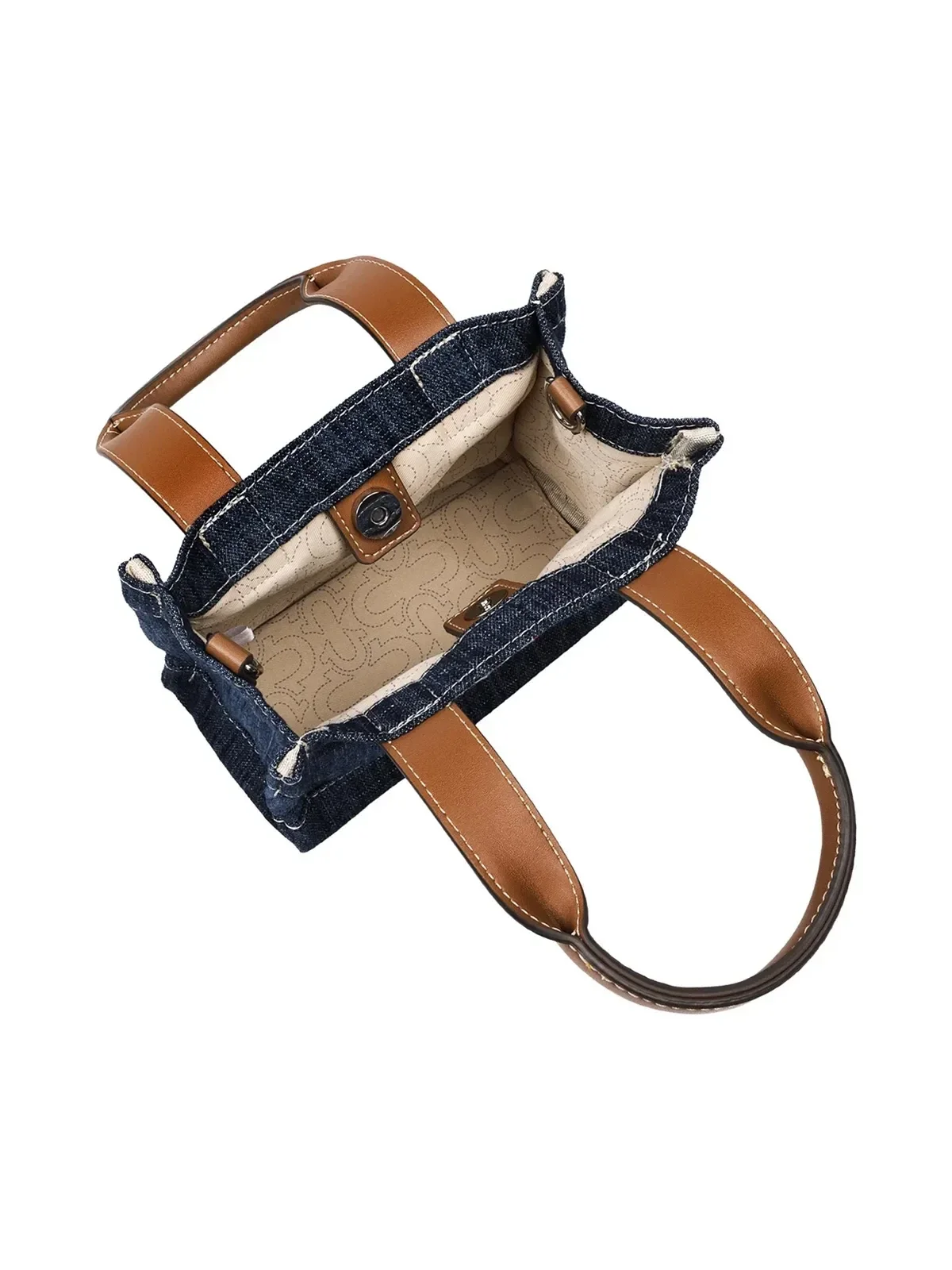 Bolso Mini Tote Retro Horseshoe en Denim - imagen 6