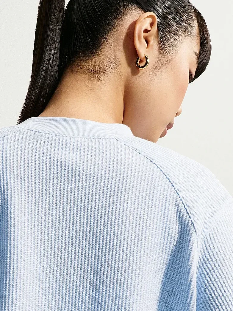 Camiseta Waffle Sportswear Chill Oversized Henley - imagen 4