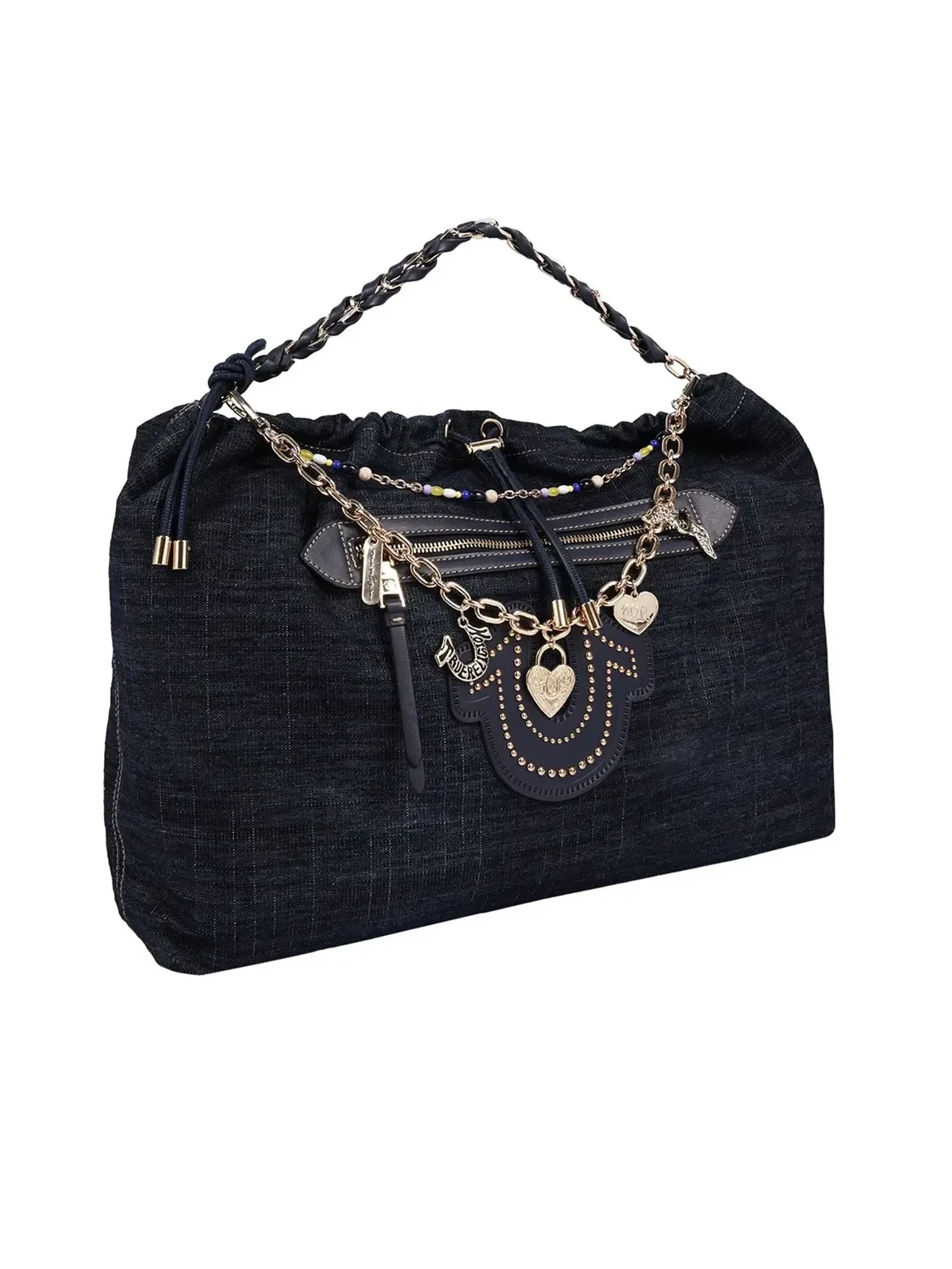 Bolso Hobo Vintage Chain en Denim - imagen 3