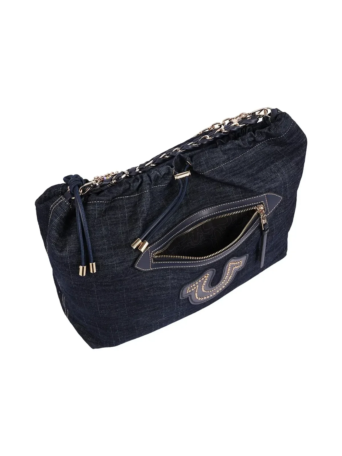 Bolso Hobo Vintage Chain en Denim - imagen 6