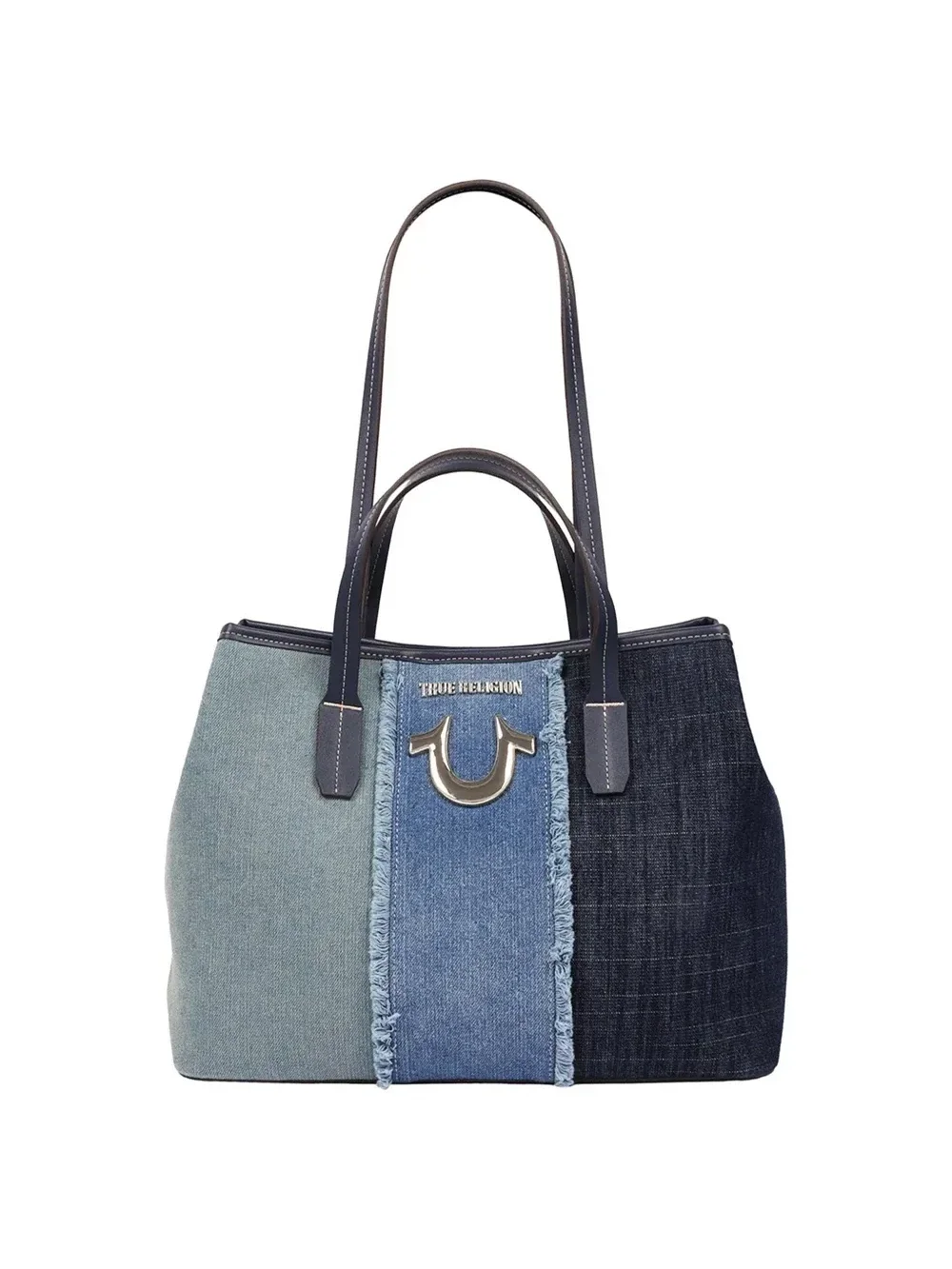Bolso Tote Horseshoe en Denim Deshilachado