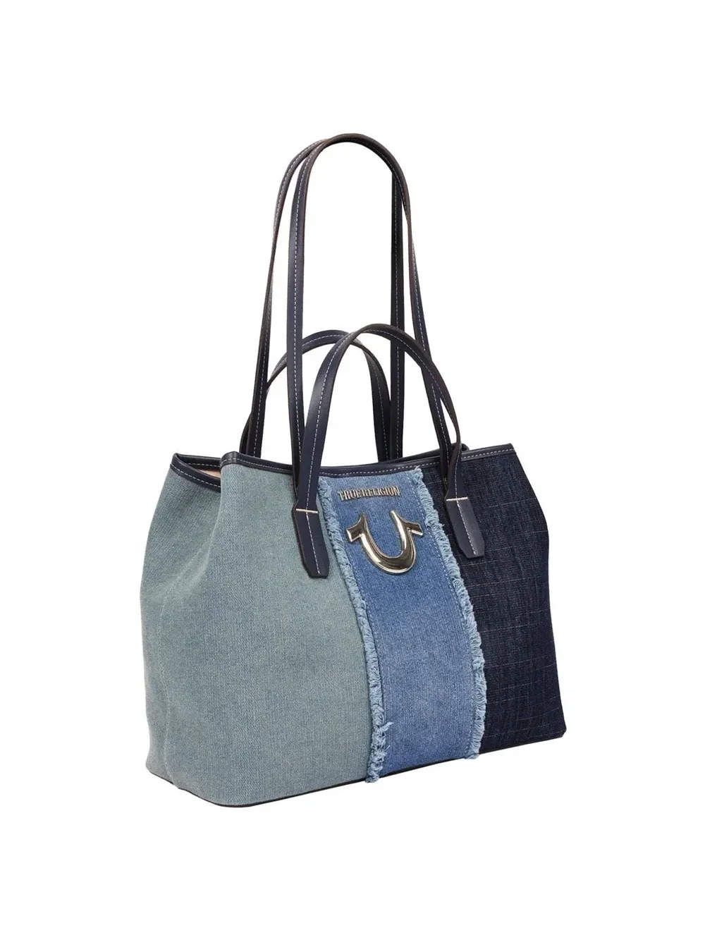 Bolso Tote Horseshoe en Denim Deshilachado - imagen 3