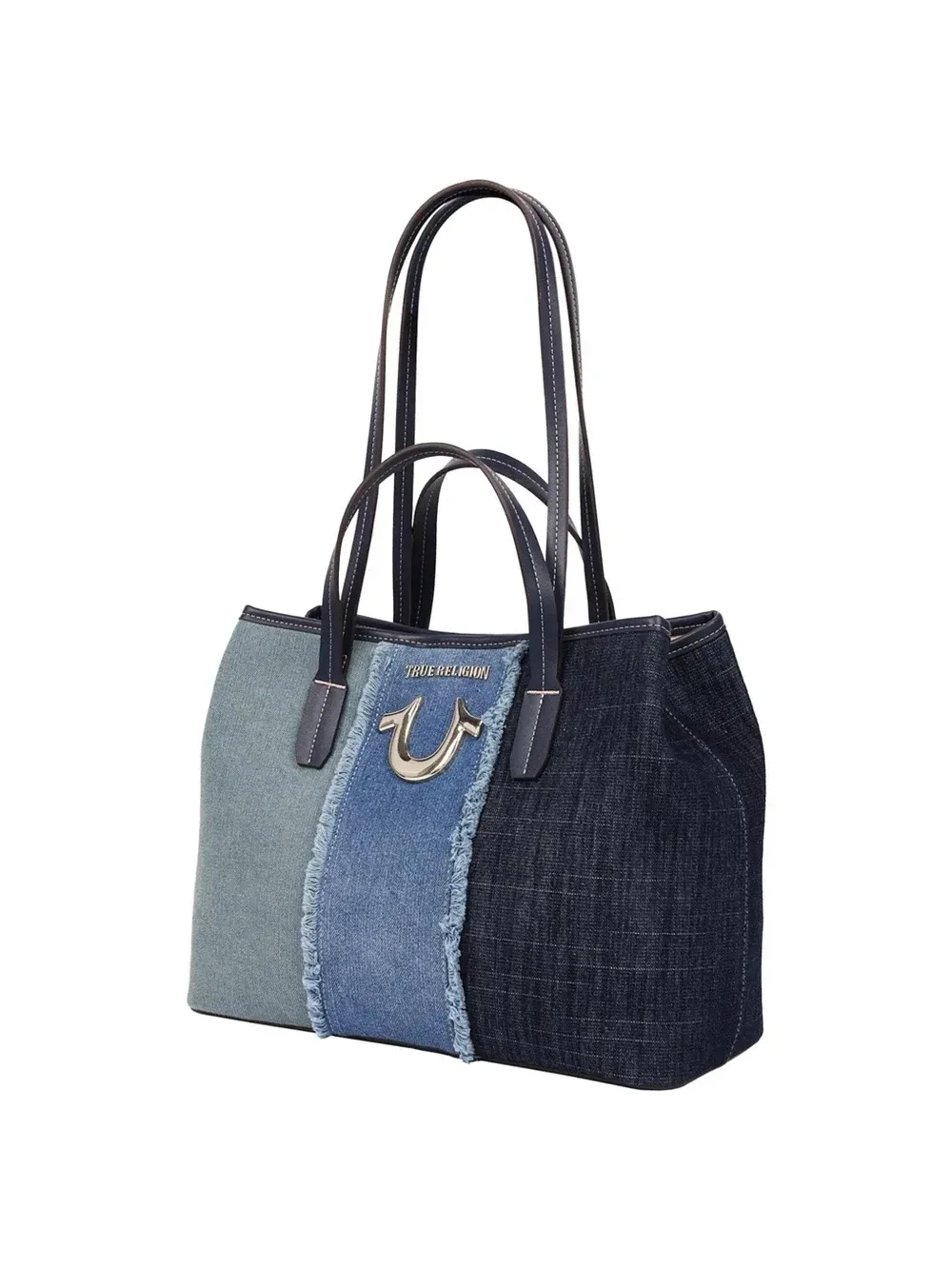 Bolso Tote Horseshoe en Denim Deshilachado - imagen 4