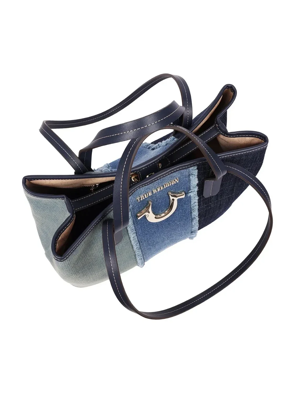 Bolso Tote Horseshoe en Denim Deshilachado - imagen 6