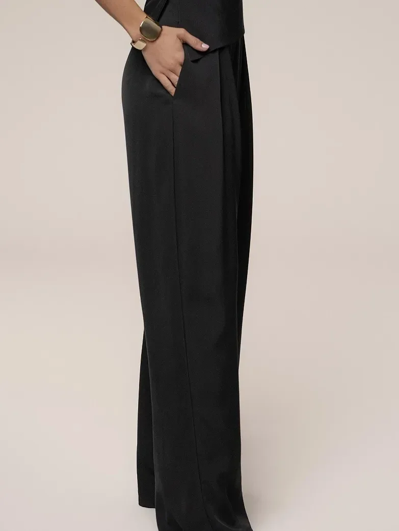 Pantalones Executive con Cinturón Asimétrico