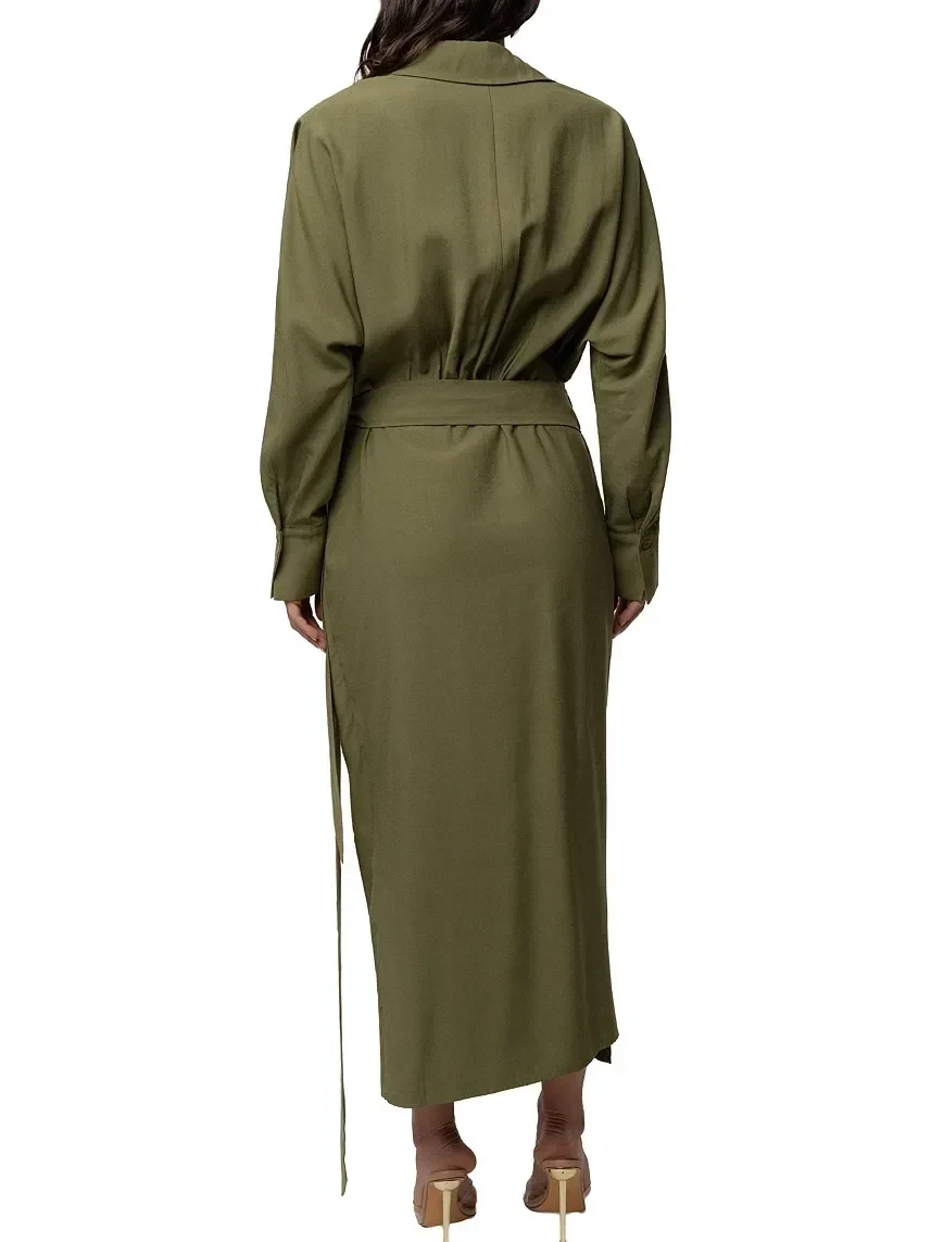 Vestido Midi Skyline con Envoltura
